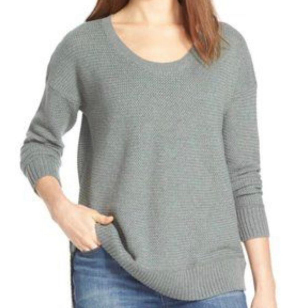 Madewell Chronicle Texture Pullover Sweater heather surplus size S NWT #C5241